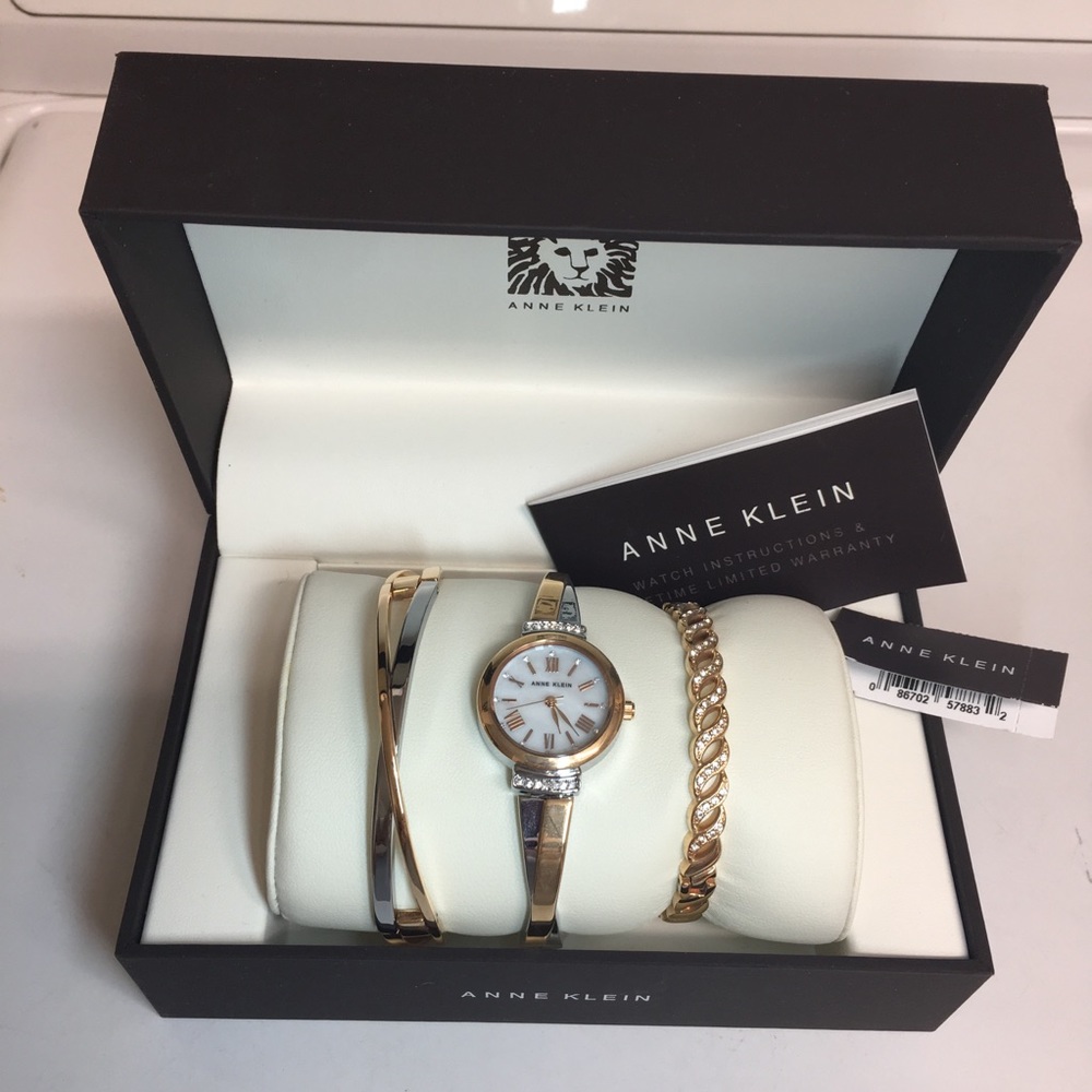 Brand new Anne Klein 3 pieces watch